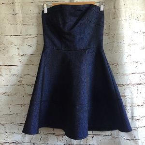 EXPRESS sparkly purple strapless party dress